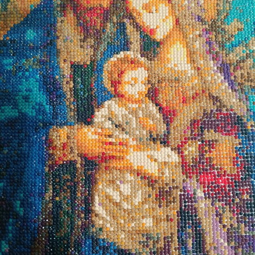 Mosaic image new, handmade with detailed craftsmanship