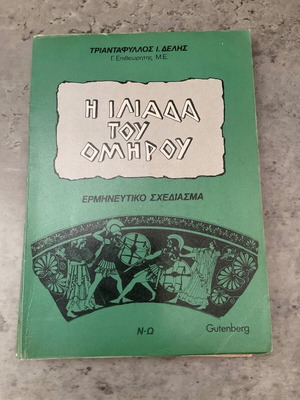 Ιλιάδα του Ομήρου μεταχειρισμένη, ερμηνευτικό σχεδίασμα Τριαντάφυλλος Δελης