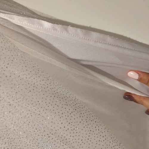 Bridal additional skirt like new, white and silver