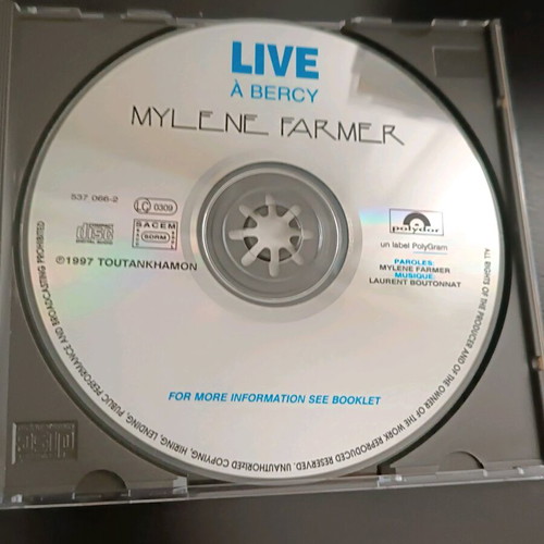 Mylène Farmer Live à Bercy CD like new, original 1997 Polydor edition