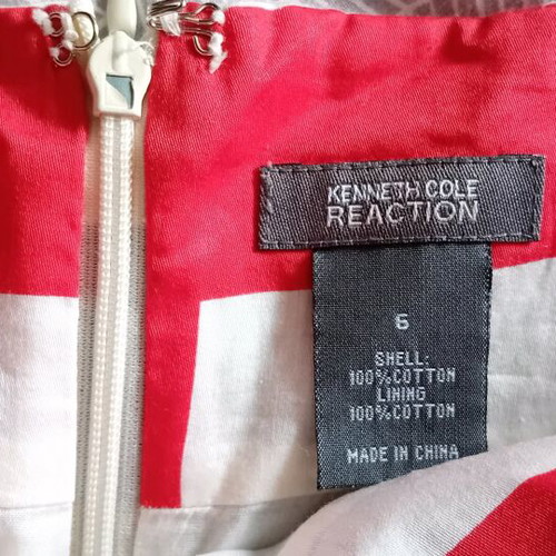 Kenneth Cole Reaction women's skirt like new, beige and blue