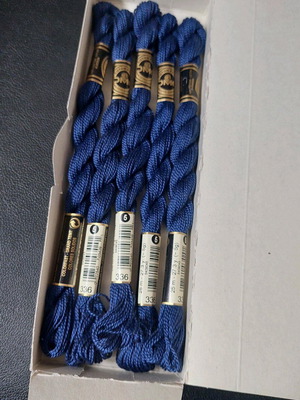 5 DMC Cotton Perle embroidery threads new, color No 336