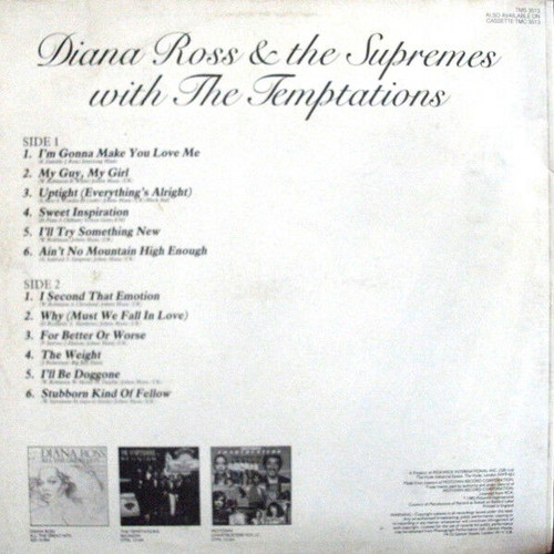 Diana Ross & The Supremes With The Temptations vinyl record used, R&B / Soul