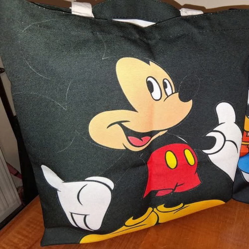 Shoulder bag new black with Mickey Mouse