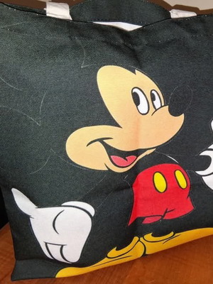 Shoulder bag new black with Mickey Mouse