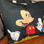 Shoulder bag new black with Mickey Mouse