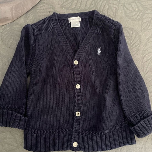 Ralph Lauren cardigan for 2 years like new, dark blue unisex