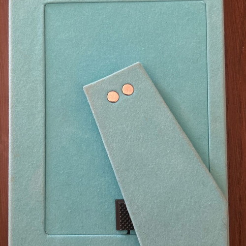 Silver children's photo frame like new 6.7x5.5 cm