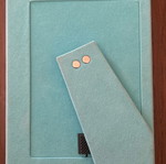 Silver children's photo frame like new 6.7x5.5 cm