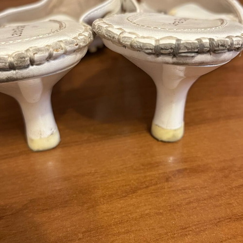 Laura Biagiotti sandals like new, white, size 38