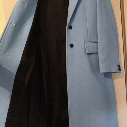 Zara ZW Collection wool coat medium, like new, light blue