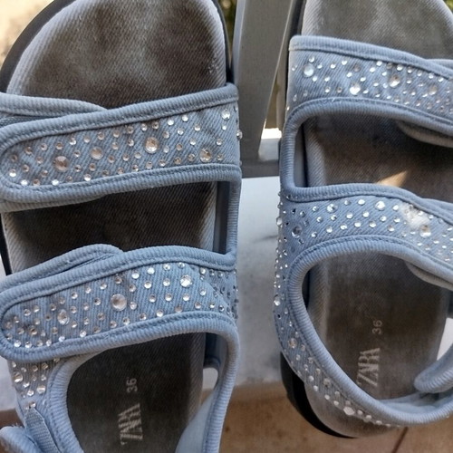 Zara sandals used, size 36, blue