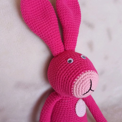 Spring Bunny Handmade Knitted Doll 45 cm New