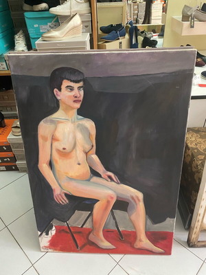 Painting used by students of Ornerakis school
