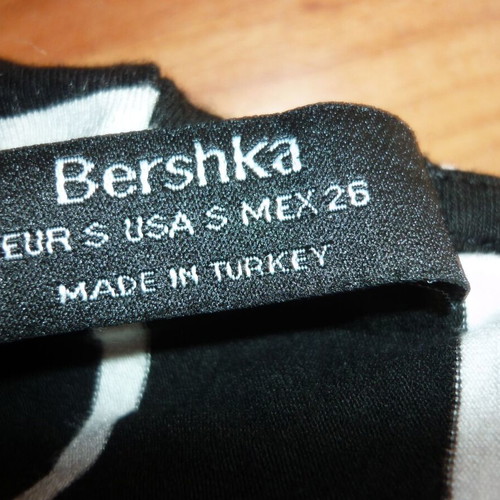 Bershka women's one-piece jumpsuit black and white, like new, small