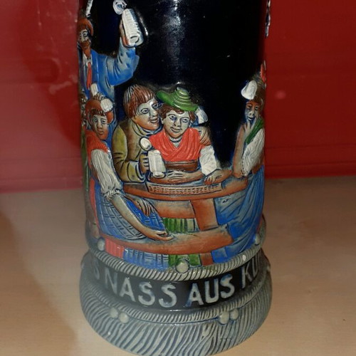 Original King beer stein used, vintage German collectible