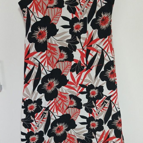 Marks & Spencer dress like new, 55% linen, multicolor, size L