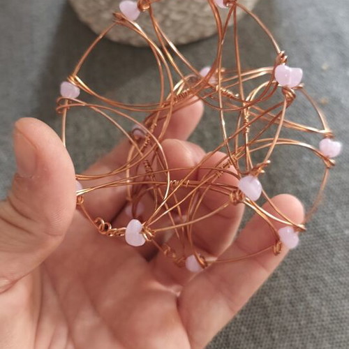 3D Wire Mandala bracelet made to order