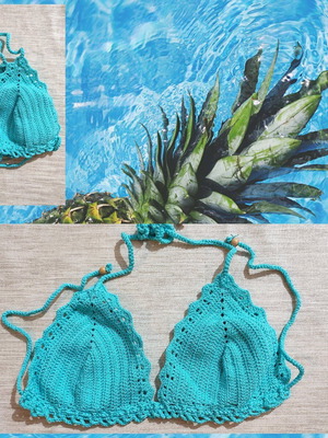 Handmade knitted swimwear new, one size fits M-XL