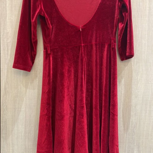 Velvet dress Enzzo red size M like new