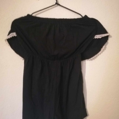 Black full body strapless jumpsuit used, size S
