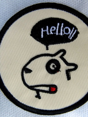 Hello patch silk thread with permanent colors and adhesive
