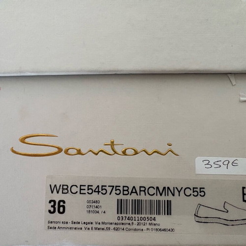 Santoni slip on new camel color, size 36