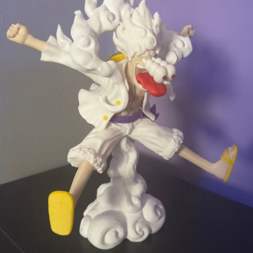 3D Printed Φιγούρα One Piece Monkey D. Luffy Gear 5 σε καρτουνίστικο στυλ