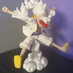 3D Printed Φιγούρα One Piece Monkey D. Luffy Gear 5 σε καρτουνίστικο στυλ