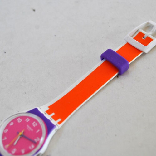 Swatch Sun Through (LW165) vintage wristwatch used, colorful design