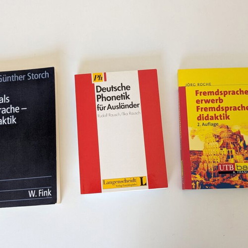 Books on Didactics of German as a Foreign Language used, set of 3
