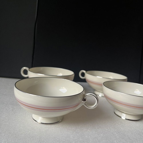 Pirkenhammer vintage porcelain tea cups set of 4 like new
