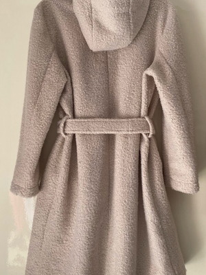 Boucle cream coat used one size