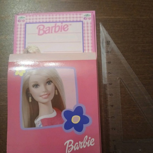 Barbie collectible notepads like new, set of 3 pieces