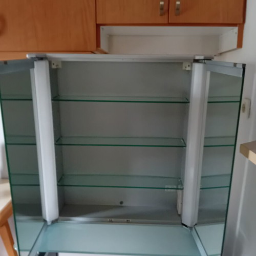 Bathroom mirror cabinet like new, 76×70×15 cm