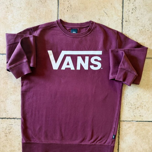 Vans burgundy sweatshirt medium used