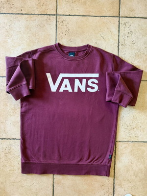 Vans burgundy sweatshirt medium used