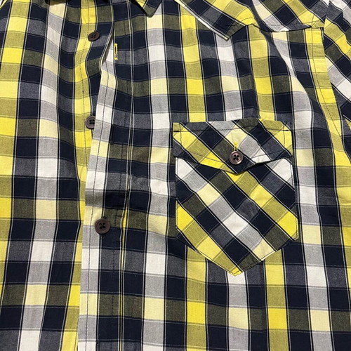 Zara men's short-sleeve checkered shirt like new, size S