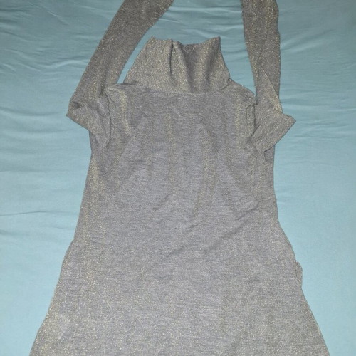 Blouse long-sleeve with turtleneck like new, size M, black