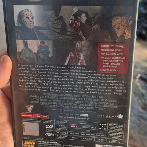 Freddy vs Jason DVD used, original thriller horror with subtitles