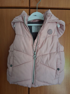 Zara Baby Παιδικό αμάνικο μπουφάν σαν καινούργιο, ανοιχτόχρωμο ροζ, νούμερο 12-18 μηνών