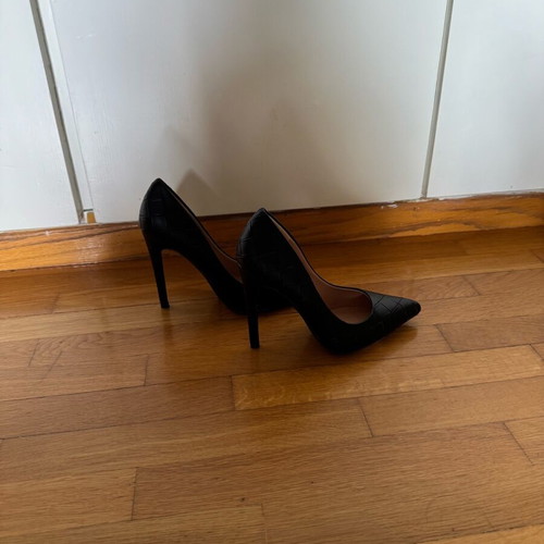 Celestino black quilted pumps 12 cm heel size 39 new