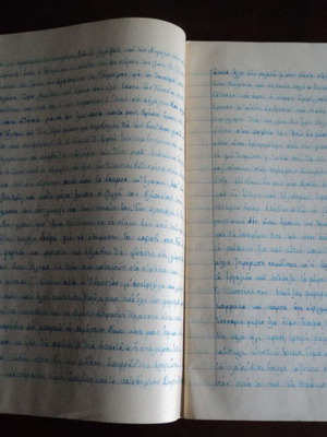Οδύσσεια του Όμηρου πάνω από 100 μεταχειρισμένες χειρόγραφες προπολεμικές σελίδες με πράσινο μελάνι
