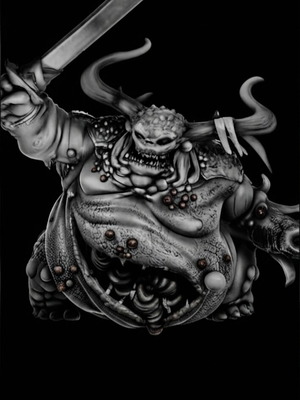 Great Unclean One resin 3D printed miniature for Warhammer 40,000