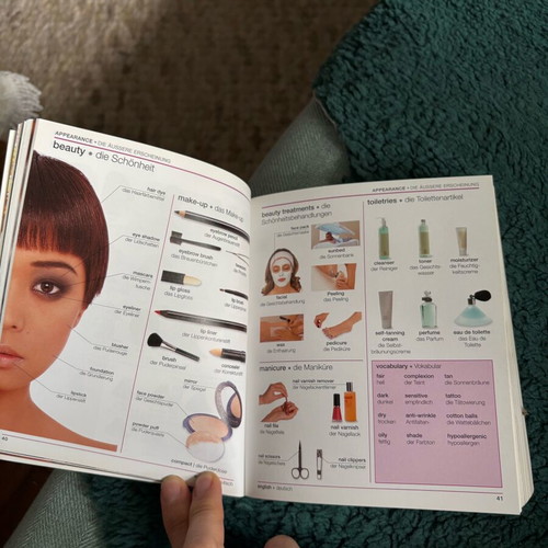 Visual bilingual dictionary English–German like new with 6000 words
