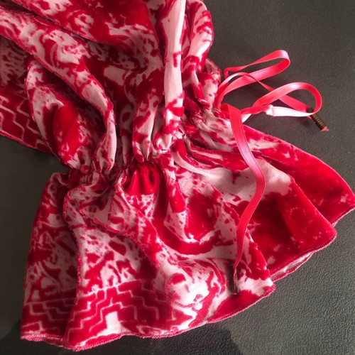Just Cavalli devore velvet blouse used, size 42, fuchsia