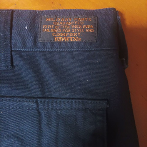 Edwin Cargo Shorts New, Dark Blue, Size L