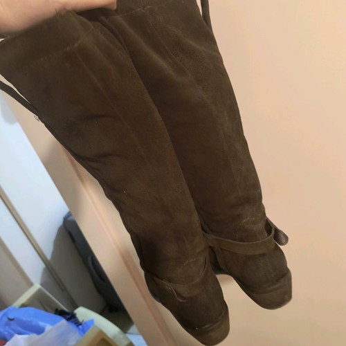 Cowboy women's boots used, brown, size 40, suede