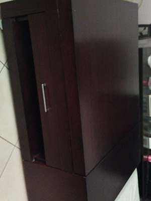 Coffee table wenge color 120x85 with 2 drawers like new