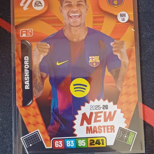 Panini Adrenalyn XL La Liga 2025/26 Marcus Rashford New Master NM14 card like new